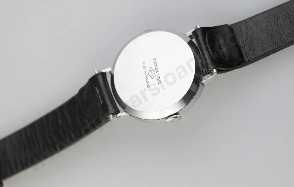Vintage Stainless Steel Cased Gents Wrist Watch by JW Benson England Image 1++