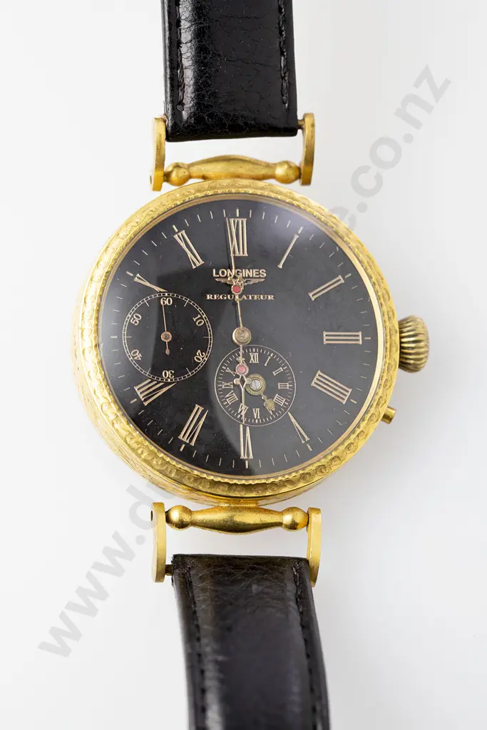 Gents Dress Wrist Watch Longines Regulateur Marriage Half Skeleton Mechanical Image 1++