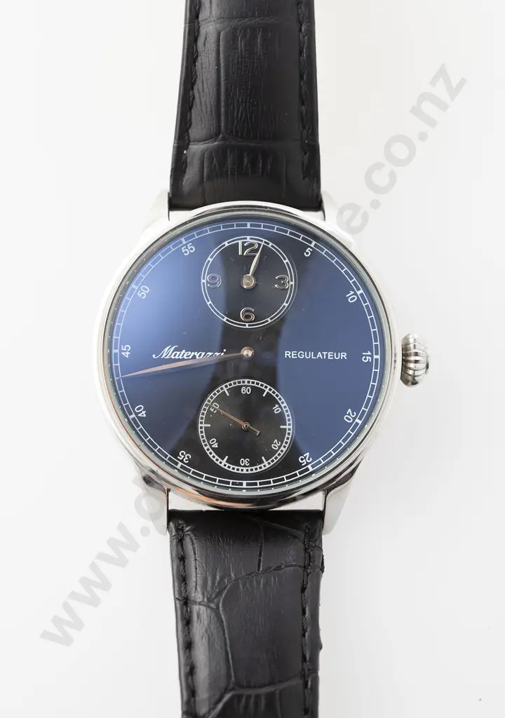 Gents Dress Wrist Watch Materazzi Regulateur - Half Skeleton Mechanical Marriage Image 1++