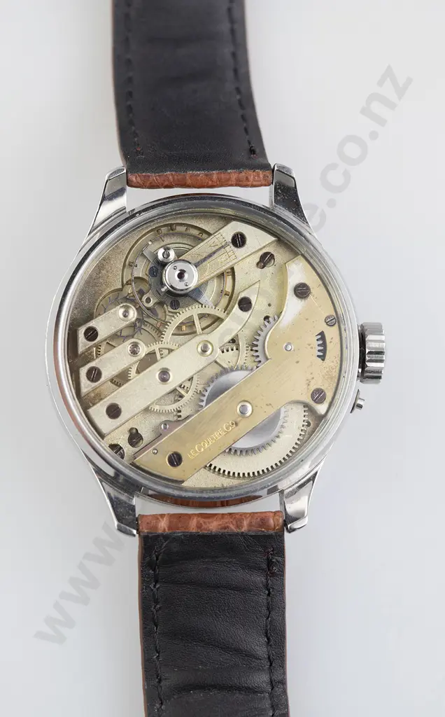 Gents Dress Wrist Watch Le Coultre Co - Half Skeleton Mechanical Marriage Image 1++