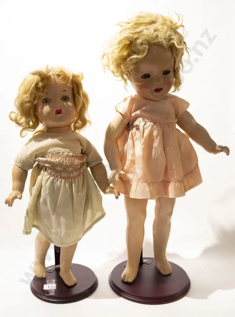 Two Composition Shirley Temple Dolls Image 1++