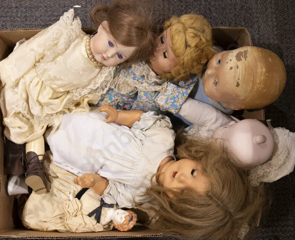 Two Italian Composition Dolls and Others Image 1++