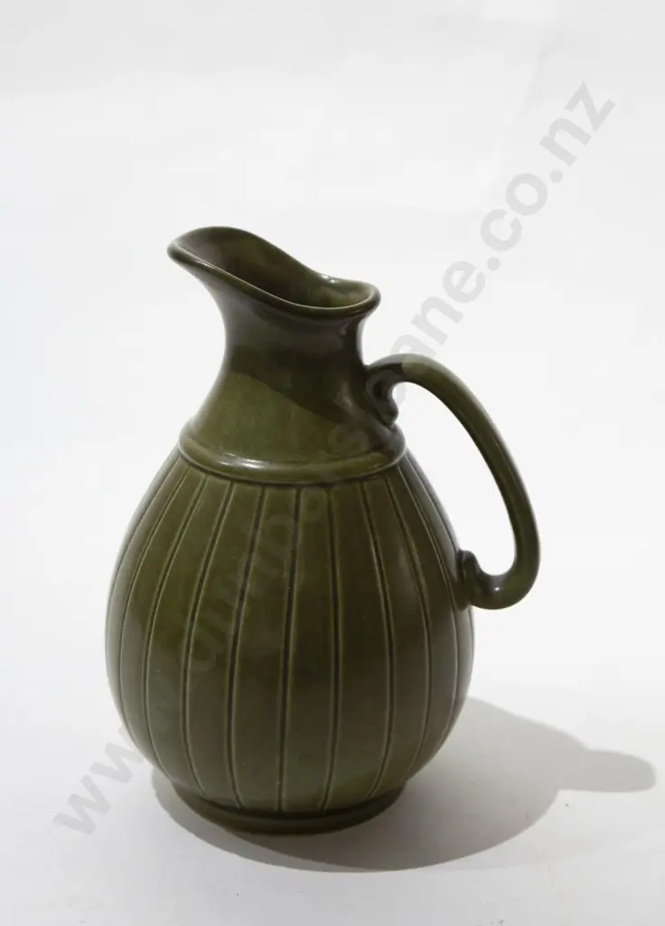 Danish Green Glazed Jug Image 1++