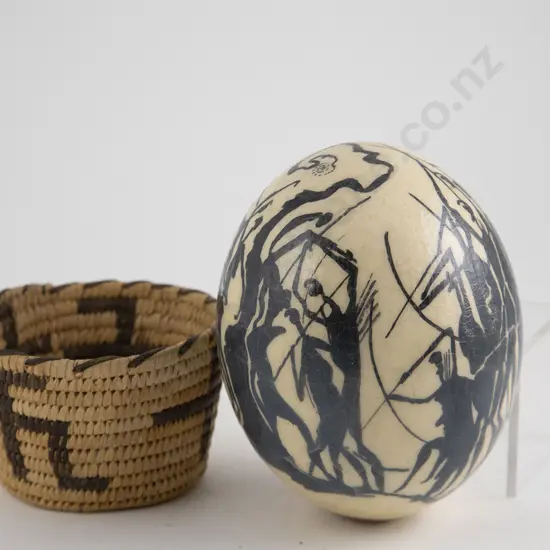 Modern Decorated Ostrich Egg