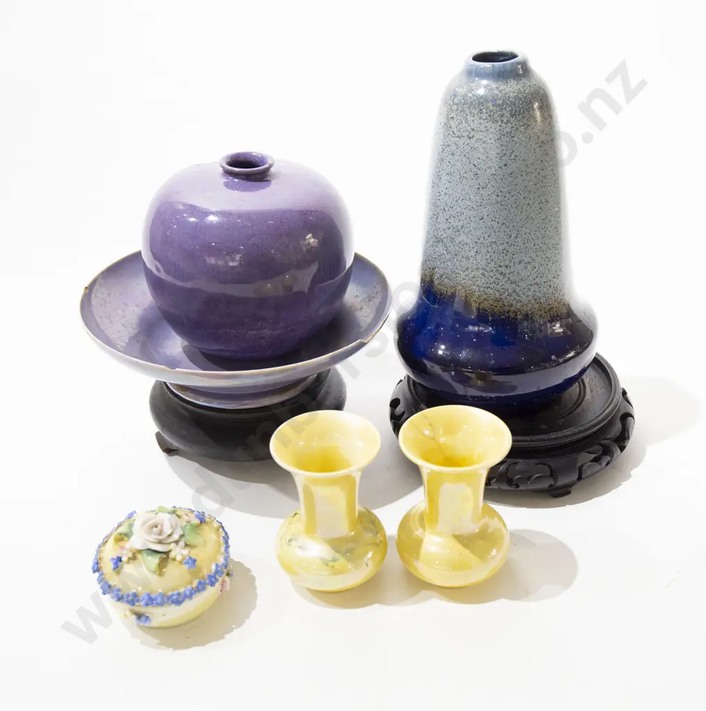 Small Group of Ruskin Bretby and Other Studio China (Some Damage) Image 1++