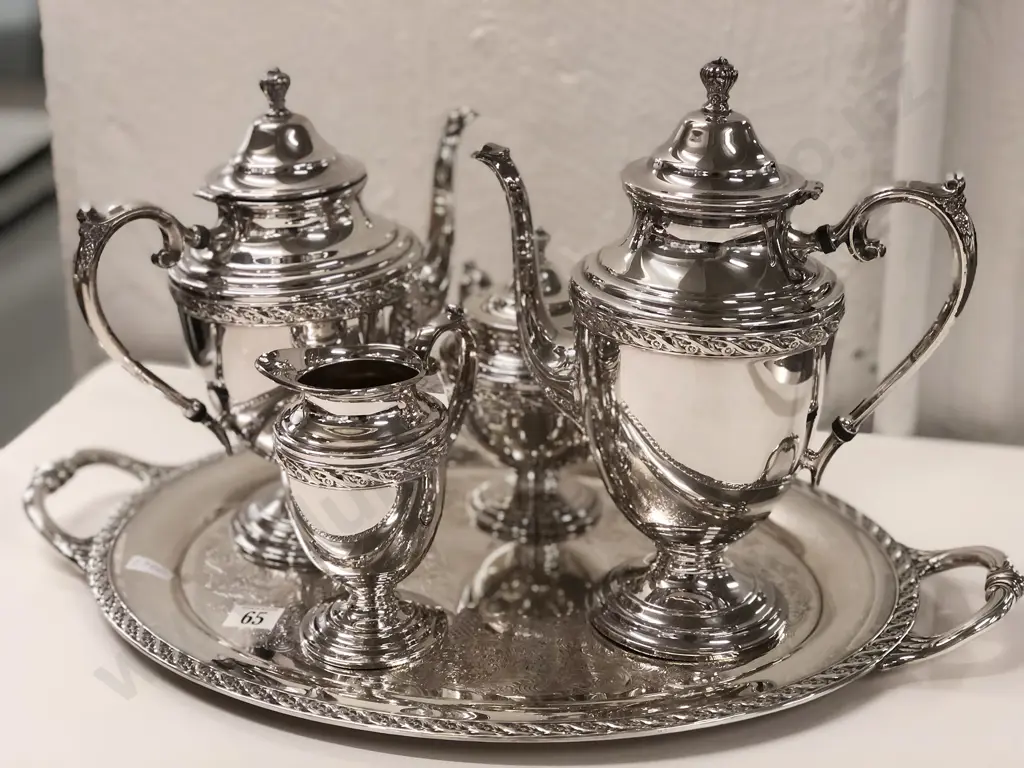 S/P Five Piece Tea and Coffee Service Image 1++
