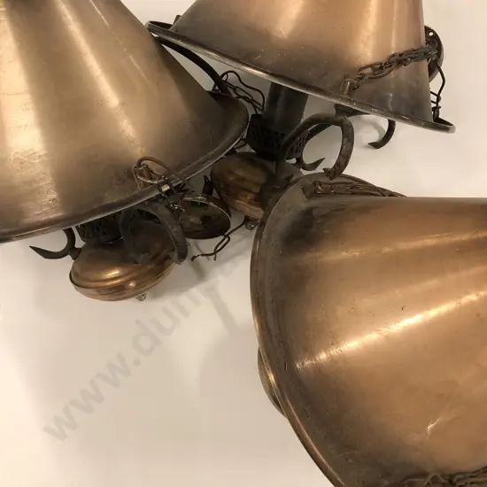 Three Copper Hanging Lights