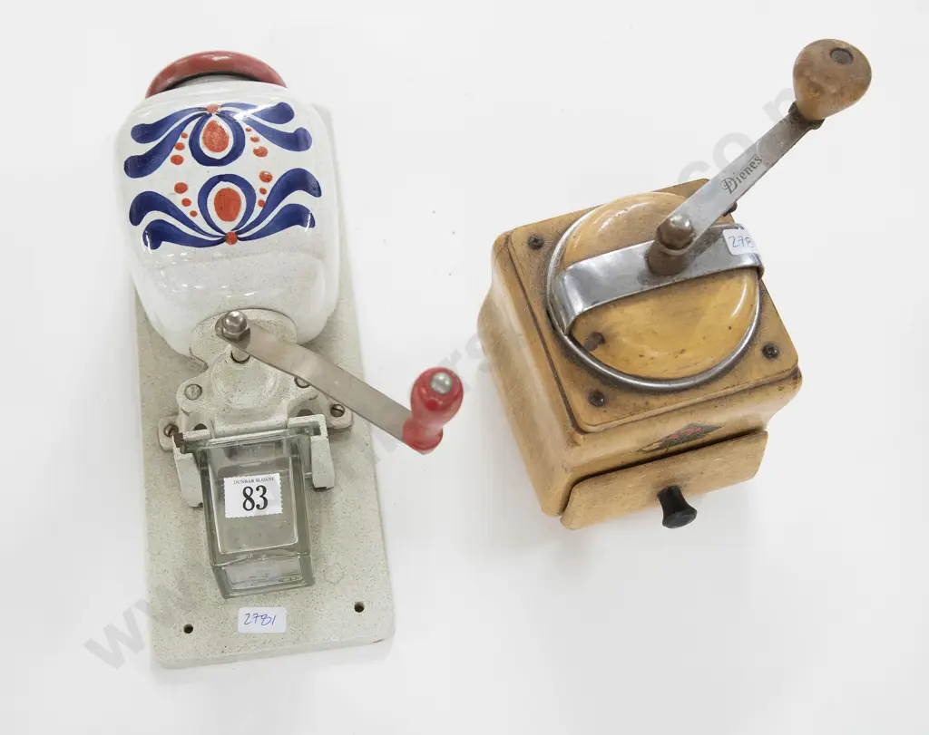 Two Vintage Coffee Grinders Image 1++