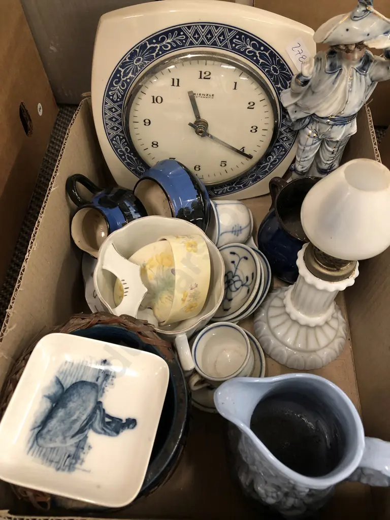 Small Box of Mixed China Including Victorian Jug etc Image 1++