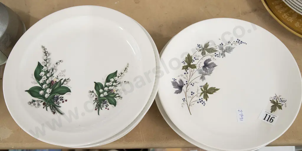 Qty of NZ Retro Dinner Plates Image 1++