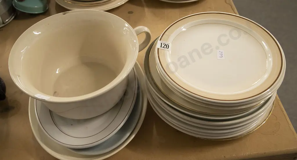 Qty NZ Dinner Plates Incl. Chamber Pot Image 1++