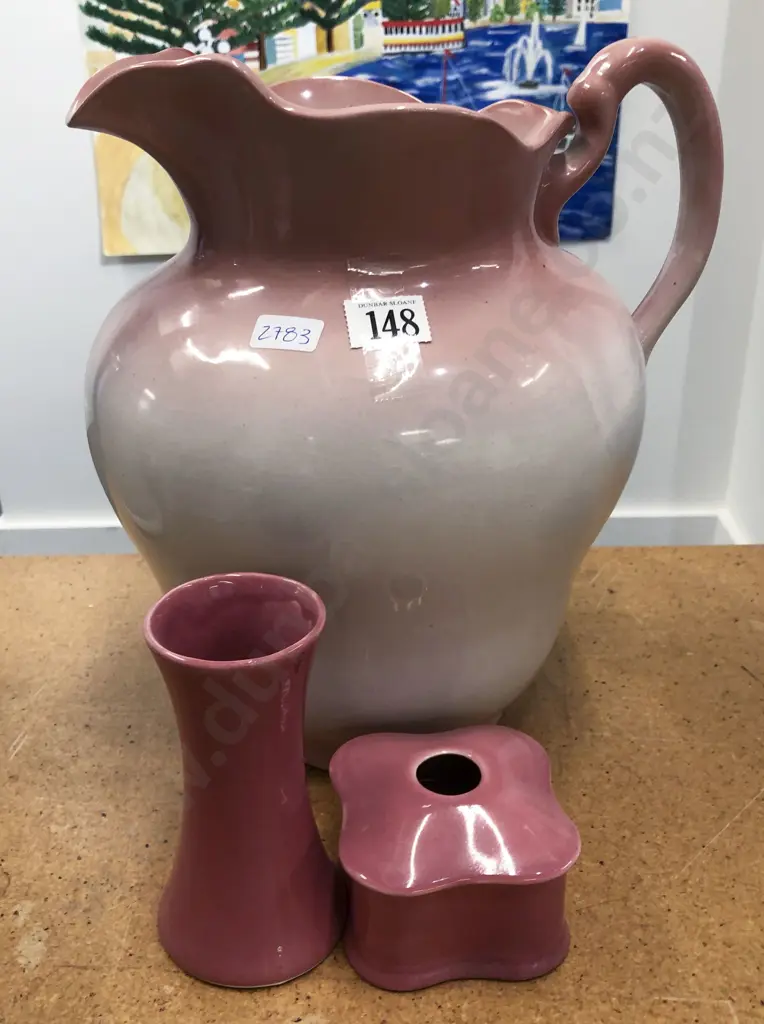Water Jug with Small Vase and Hair Pin Holder Image 1++