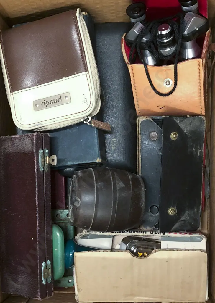 Box With Binoculars and Drawing Sets Etc Image 1++