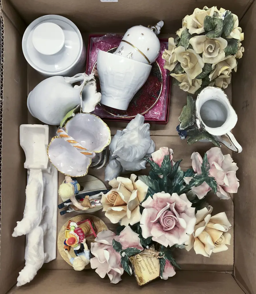 Two Boxes of Picture Frames and Mixed China Image 1++