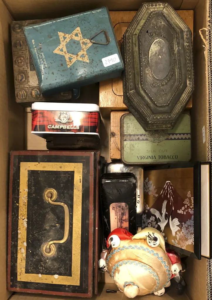 Assorted Boxes with Cash Tin Etc Image 1++