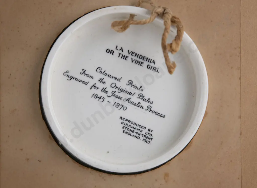 Pair Framed Replica Victorian Pot Lids Image 1++