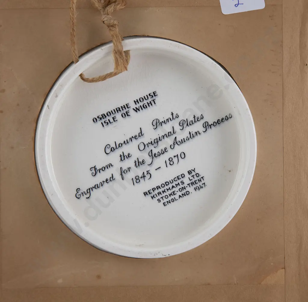 Pair Framed Replica Victorian Pot Lids Image 1++