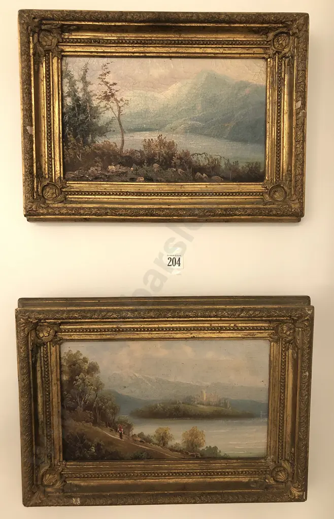Small Pair of Vict. Oil Landscapes Image 1++