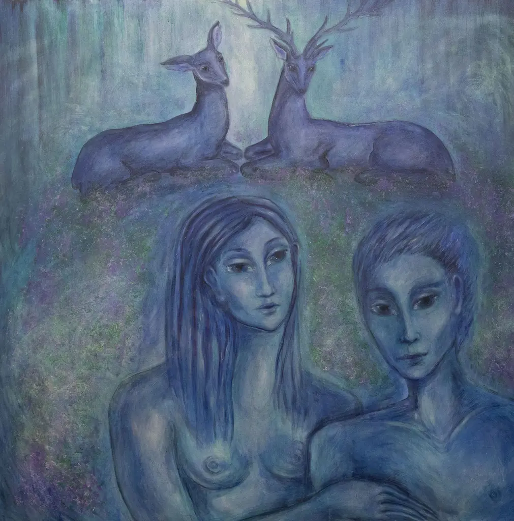 Two Large Abstract Works By Stephanie Sinclair Lightsmith Image 1++