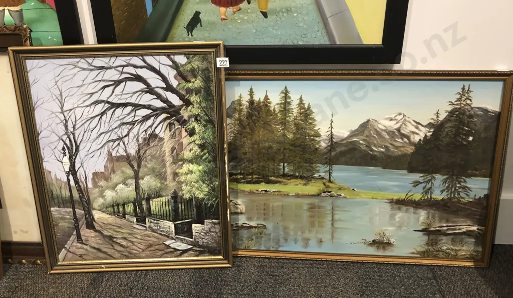 Oil Street Scene and Lake Scene Image 1++