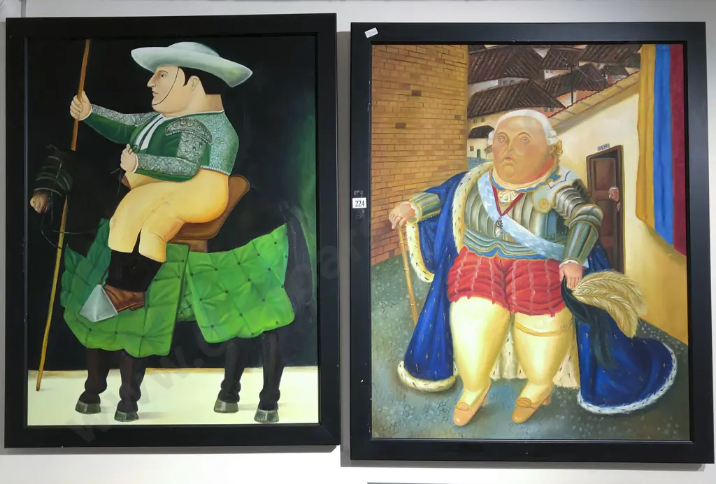 Two Modern Humorous Portrait Studies Image 1++