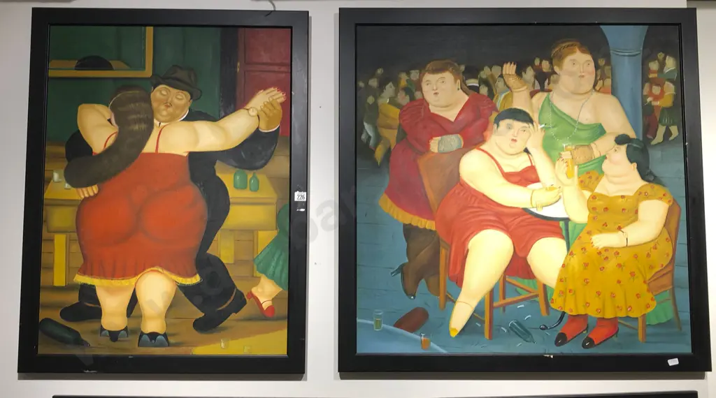 Two Modern Humorous Portrait Studies Image 1++