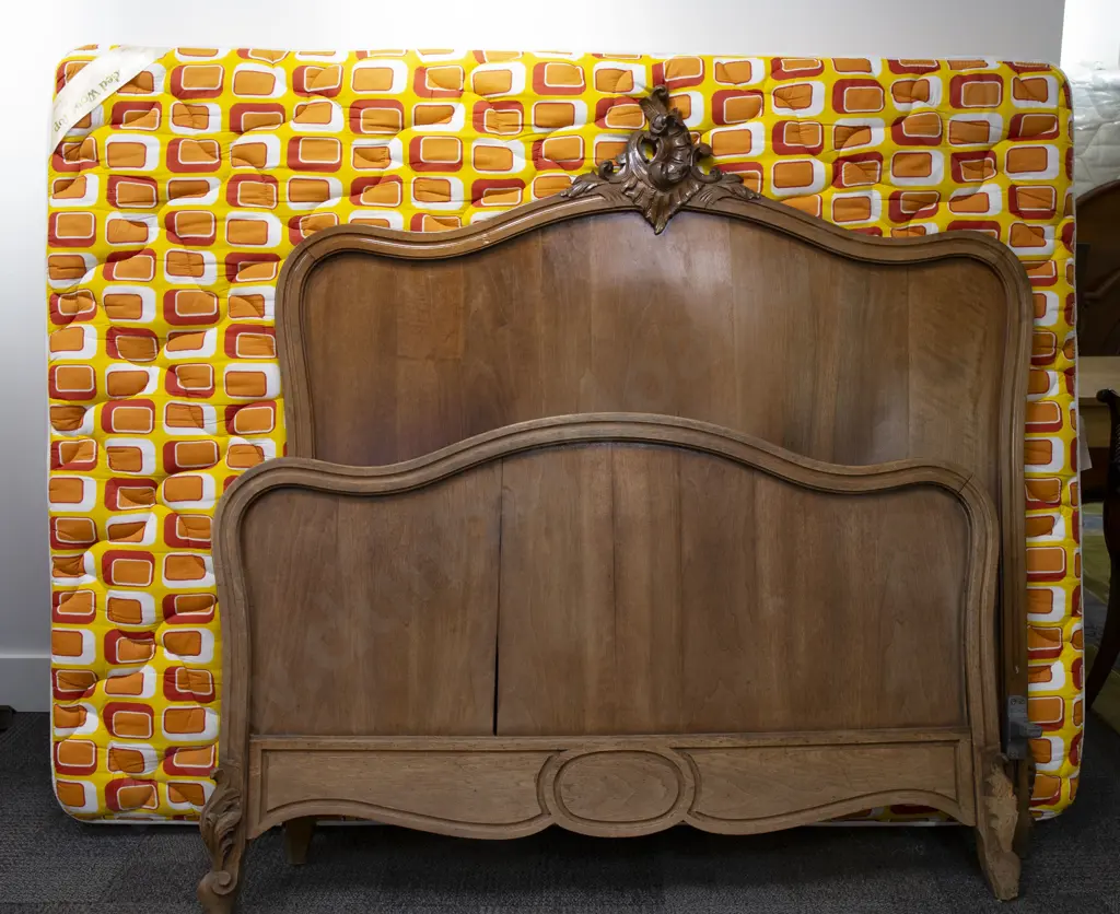 Pair of French Walnut Beds Image 1++