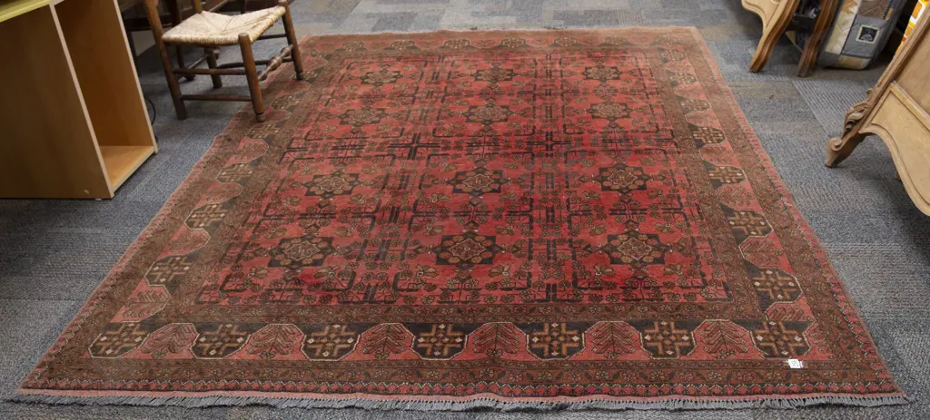Afghan Floor Rug With Red Ground Image 1++