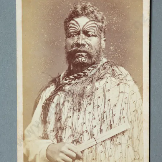 Samuel Carnell (Napier) Portrait of Hami Te Hauerangi Carte de visite albumen print