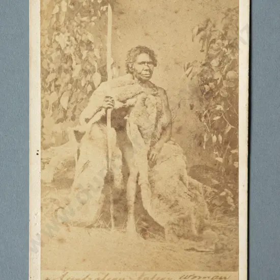 Portrait of an Aboriginal Woman  Carte de visite albumen print