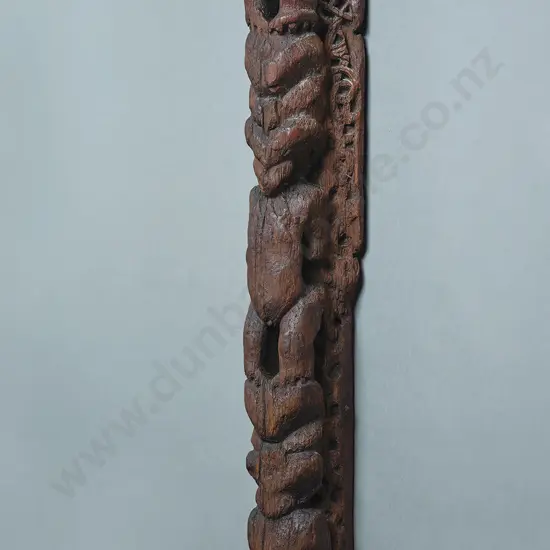 Wooden Whakawae (door jamb) section