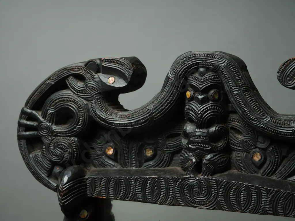 Ngati Tarawhai Carved Mirror Frame Image 1++
