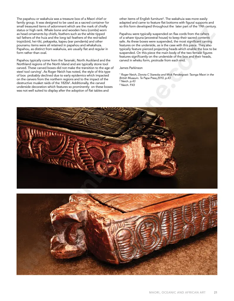 A Rare Pre-European Northland Papahou (Treasure Box) Image 1++