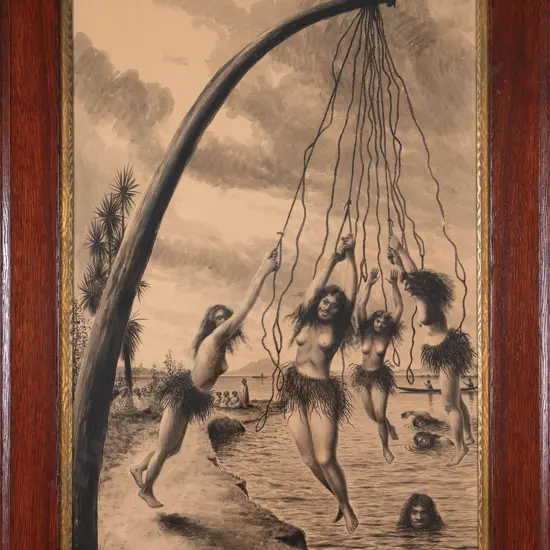 Thomas Derby Ryan - A Maori Swing