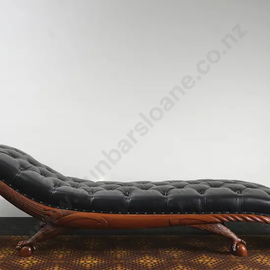 A Rare and Important New Zealand Colonial ‘Moa’ Day Bed