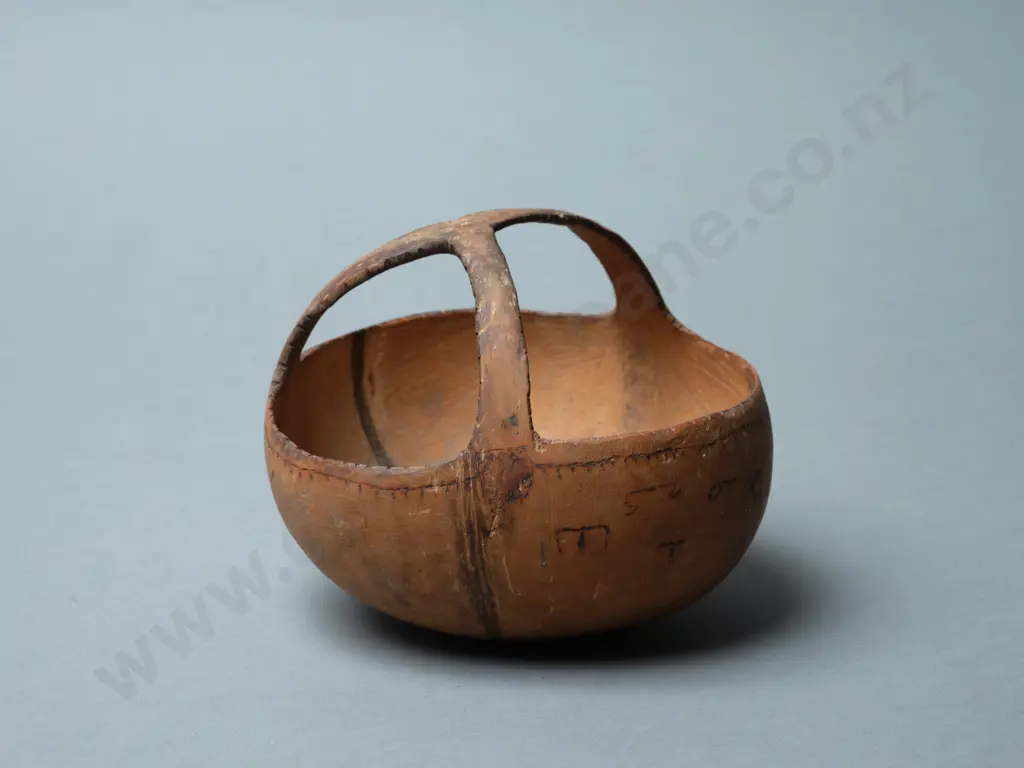 A Coconut Shell basket Collected by Reverend Williams Image 1++