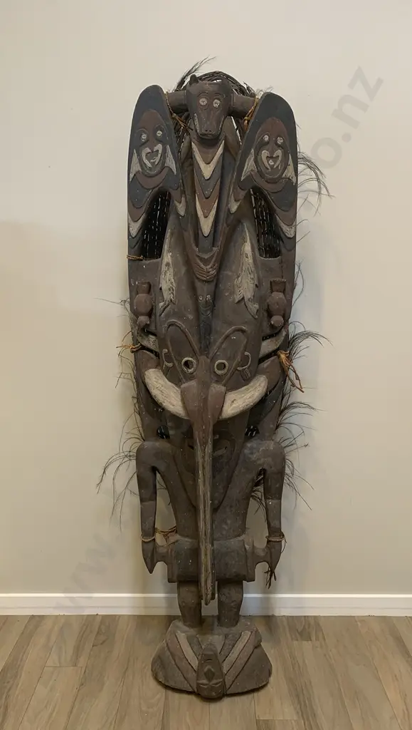 Papua New Guinea Ceremonial Sepik River Region Figure Image 1++
