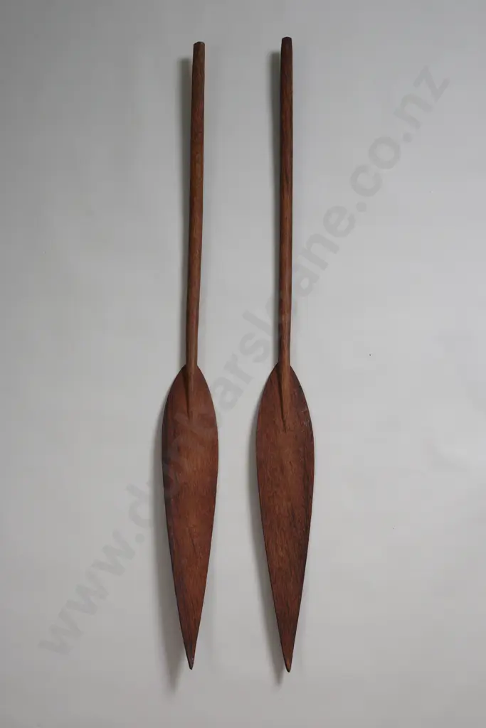 A Pair of Coconut Wood Paddles Image 1++