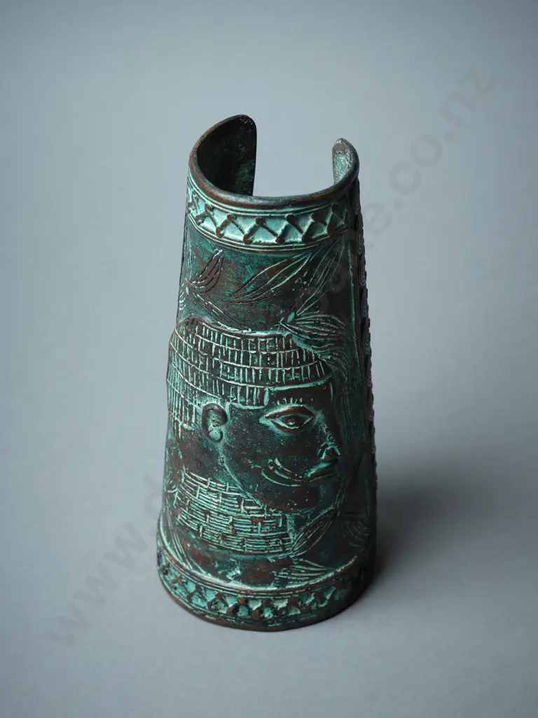 A Bronze Benin Archers Cuff Image 1++