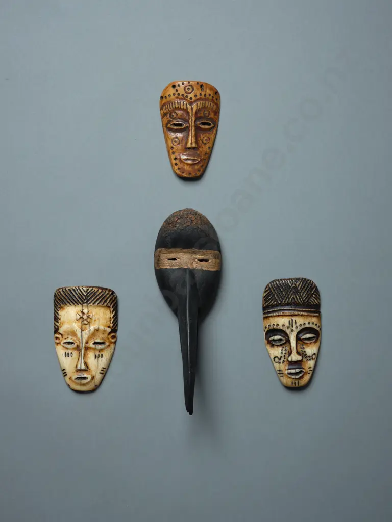 Four Congo Passport Masks Image 1++