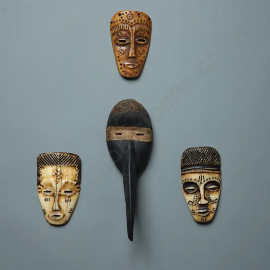 Four Congo Passport Masks