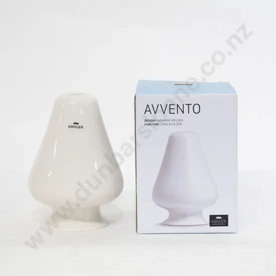 Kahler "Avvento" Candle Holder White