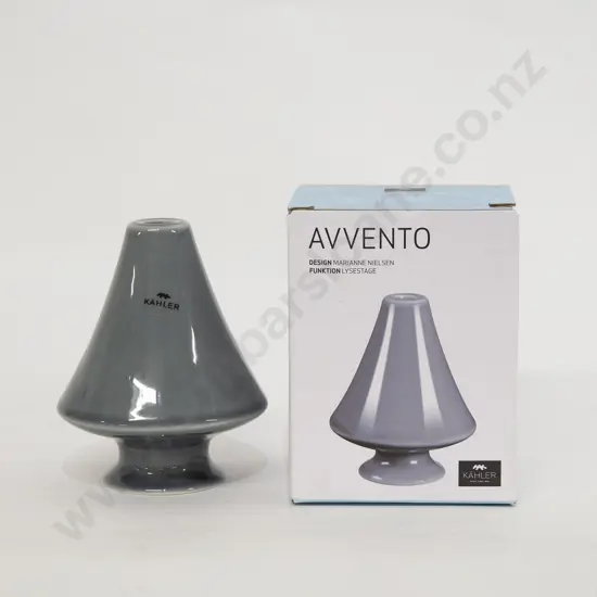 Kahler "Avvento" Candle Holder Grey Small