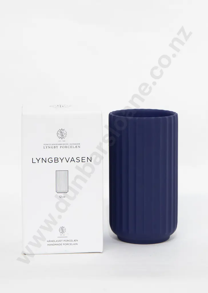 Lyngby Porcelaen Midnight Blue Vase Image 1++