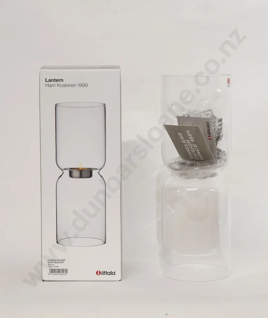 Iittala Clear Glass Candle Holder Image 1++