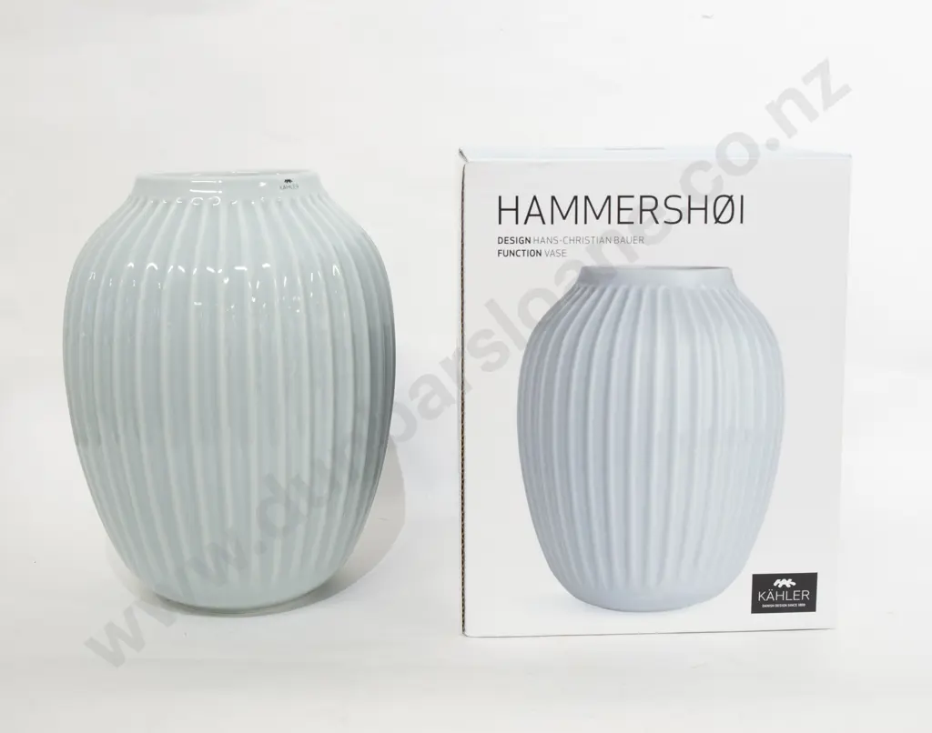 Kahler Large "Hammershoi" Mint Coloured Vase Image 1++