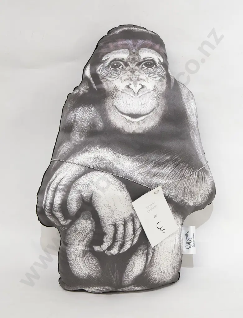 Curiosity Snug "Chimp Champ" Designer Cushion Image 1++