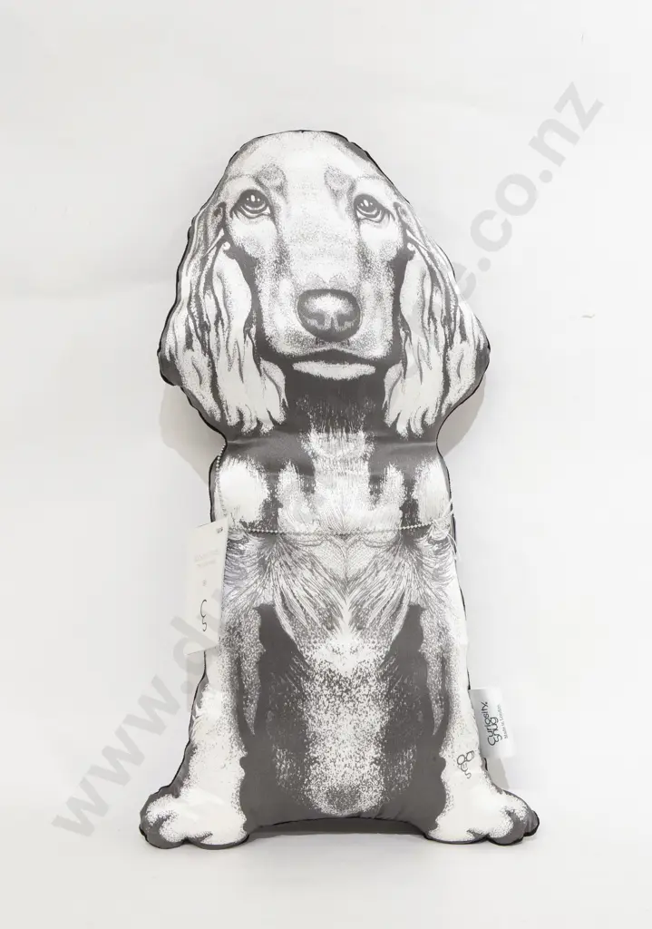 Curiosity Snug "Cockerspaniel: The Attendant" Designer Cushion Image 1++