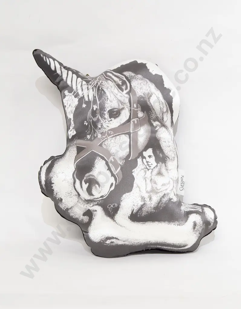 Curiosity Snug "Scotland's National Animal is a Unicorn" Designer Cushion Image 1++