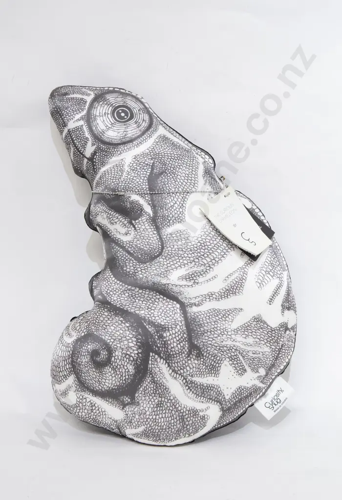 Curiosity Snug "Curious Chameleon" Designer Cushion Image 1++